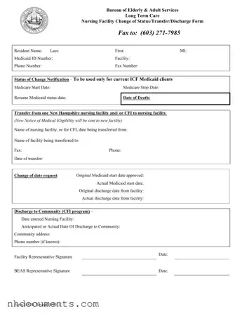 Blank New Hampshire 3820 PDF Form